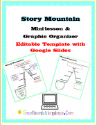 Story Mountain Mini Lesson and Graphic Organizer with Google Slides